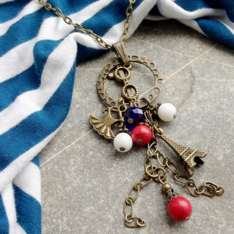 Vzpomínka na Paříž šaty francie léto brýle dovolená paříž eiffelovka 