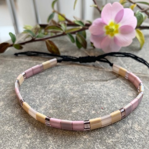 Miyuki Tila náramek č.48 náramek korálky miyuki tila 