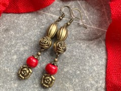 Čtyřlístkové náušnice - S.Steel