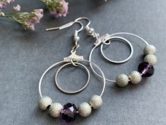 Čtyřlístkové náušnice - S.Steel