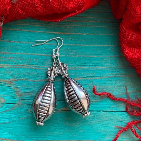 Orientální náušnice orient kovové komponenty 