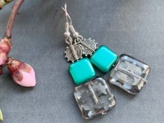 Čtyřlístkové náušnice - S.Steel