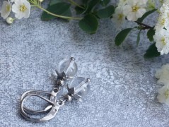 Čtyřlístkové náušnice - S.Steel