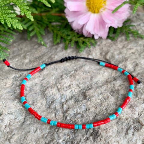 Miyuki náramek č. 65 náramek korálky luxusní miyuki barevný 