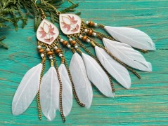 Čtyřlístkové náušnice - S.Steel