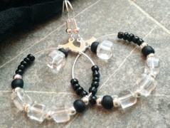 Čtyřlístkové náušnice - S.Steel