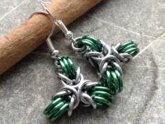 Čtyřlístkové náušnice - S.Steel