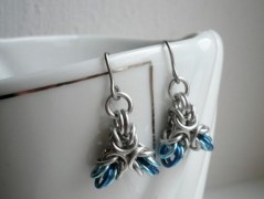 Čtyřlístkové náušnice - S.Steel