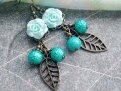 Čtyřlístkové náušnice - S.Steel