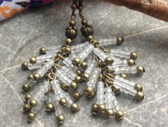 Čtyřlístkové náušnice - S.Steel