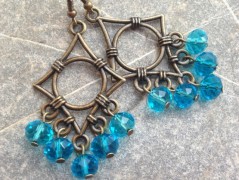 Čtyřlístkové náušnice - S.Steel