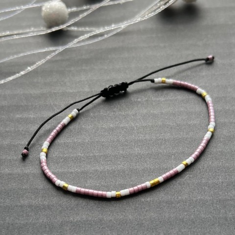 Miyuki náramek č. 128 náramek korálky modrá žlutá luxusní miyuki 