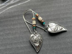 Čtyřlístkové náušnice - S.Steel