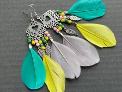 Čtyřlístkové náušnice - S.Steel