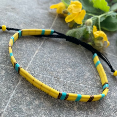 Miyuki Tila náramek č.25 náramek korálky miyuki tila 