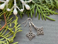 Čtyřlístkové náušnice - S.Steel