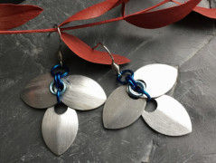 Čtyřlístkové náušnice - S.Steel
