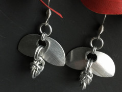 Čtyřlístkové náušnice - S.Steel