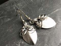 Čtyřlístkové náušnice - S.Steel