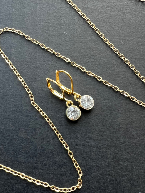 Čiré náušnice - S.Steel nerez ocel swarovski zirkon steel 