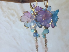 Čtyřlístkové náušnice - S.Steel