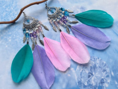 Čtyřlístkové náušnice - S.Steel