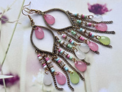 Čtyřlístkové náušnice - S.Steel