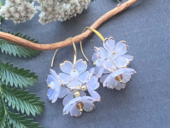 Čtyřlístkové náušnice - S.Steel