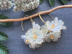 Čtyřlístkové náušnice - S.Steel