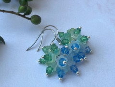 Čtyřlístkové náušnice - S.Steel