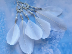 Čtyřlístkové náušnice - S.Steel