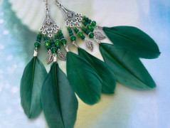 Čtyřlístkové náušnice - S.Steel