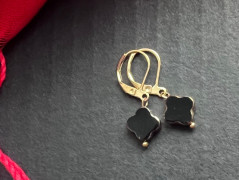 Čtyřlístkové náušnice - S.Steel