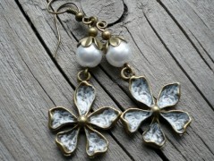 Čtyřlístkové náušnice - S.Steel