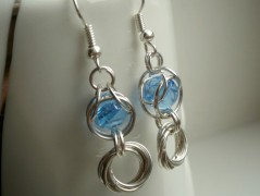 Čtyřlístkové náušnice - S.Steel