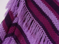 Fialový barevný - háčkovaný šátek