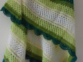 Mech a kapradí háčkovaný šátek