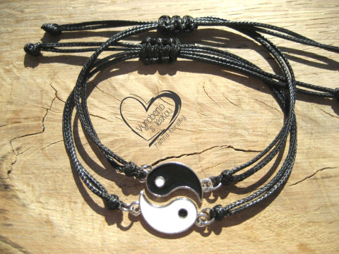 PROVÁZKOVÉ NÁRAMKY - JIN A JANG černý posouvací unisex muži ženy 