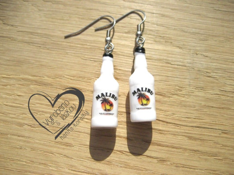 Vtipné alkohol náušnice - likér vtipné sranda náušnice pas 