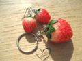 KLÍČENKA - PŘÍVĚSEK - JAHODA