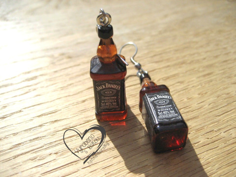 NÁUŠNICE - WHISKY vtipné sranda náušnice 