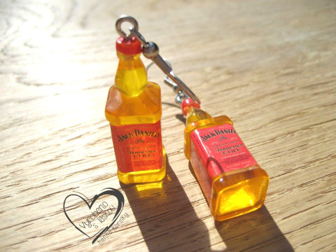 NÁUŠNICE - WHISKY OHNIVÁ vtipné sranda náušnice 