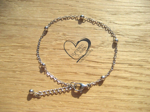 KULIČKOVÝ NÁRAMEK NEREZ OCEL náramek minerál minerální pro alergiky posuvné stahovací zapínání 