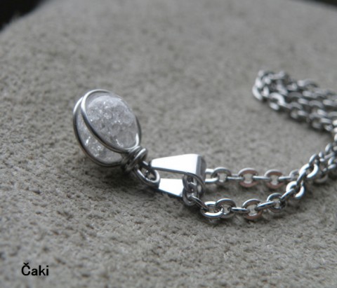 Přívěšek - práskaný křišťál přívěšek praskaný křišťál 