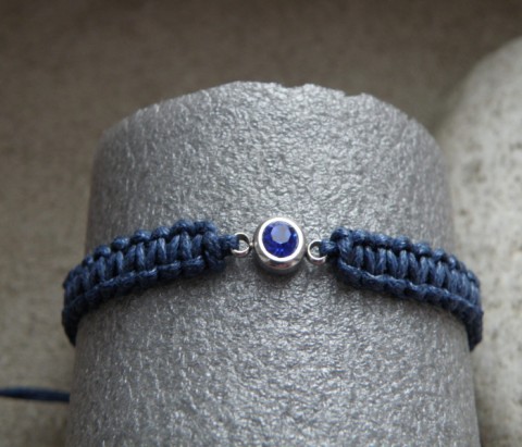 Pletený náramek náramek bavlna nerez 