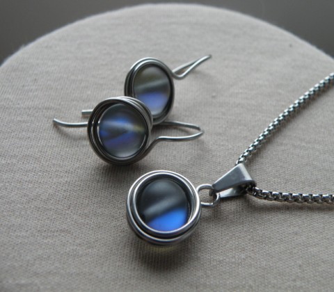 Souprava - světýlky v nerezu přívěšek souprava světýlka zirkonit 