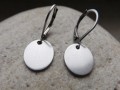 Naušnice  nerezové s penízkem