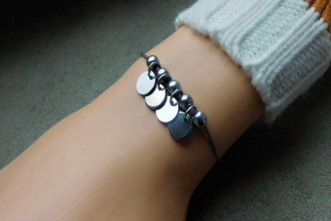 Náramek - Moje rodina náramek nerez kulička písmena kabbalah 