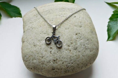 Náhrdelník-Nerez- kolo náhrdelník bílá perleť nerez ocel 