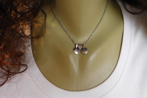 Přívěšek-srdce+2písmena náhrdelník srdce nerez písmeno 